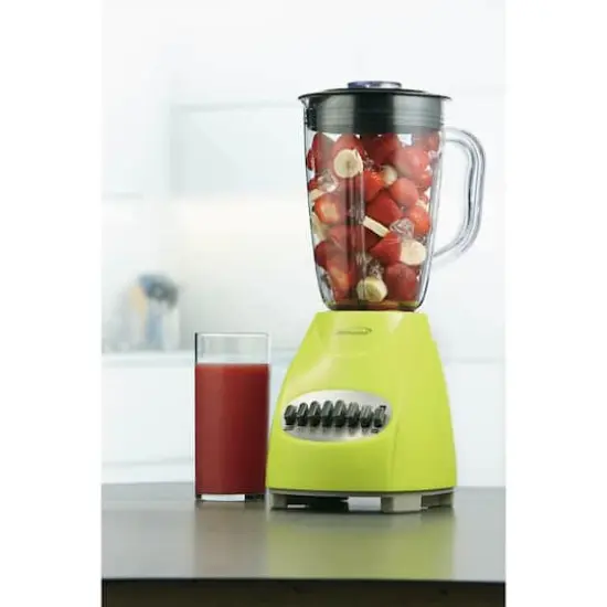 Brentwood Lime Green 12-Speed + Pulse Electric Blender {3}