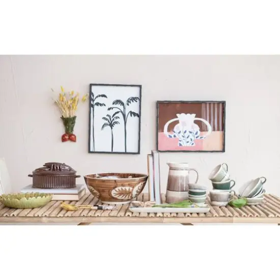 Hello Honey&reg; 1.75" Multicolor Stoneware Mug Set {4}