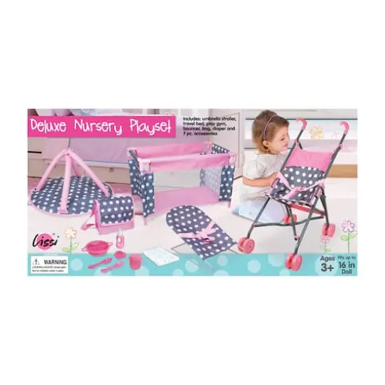 Lissi Dolls Doll Deluxe Nursery Play Set With Accessories {3}