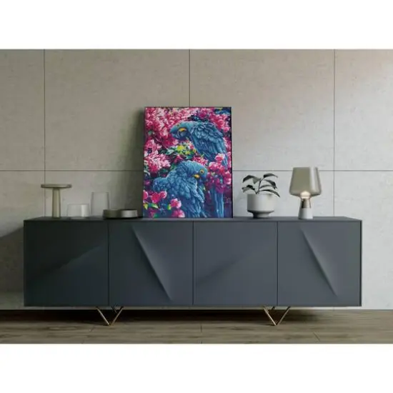 Diamond Dotz&reg; Intermediate Blue Parrots Diamond Painting Kit {5}