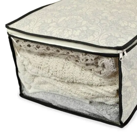 DII&reg; Damask Sweater Soft Storage Cube, 2ct. {5}