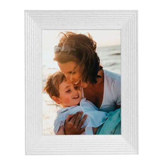 Aura Frames Mason White Quartz 10" x 8" Digital Photo Frame {1}