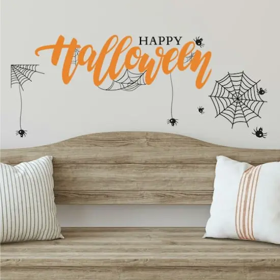 RoomMates Happy Halloween Quote Peel & Stick Wall Decal {3}