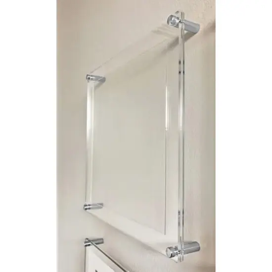 Wexel Art 12" x 12'' Acrylic Floating Frame for Album Covers with Silver Hardware {3}