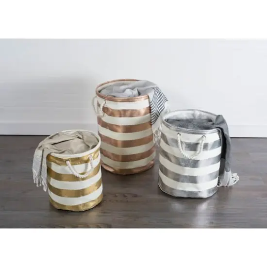 DII&reg; 17" Woven Paper Storage Bin Gray {6}