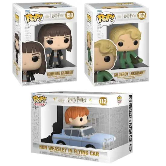 Funko POP! Movies: Harry Potter&trade; The Chamber of Secrets&trade; 20th Anniversary Collectors Set: Hermione&trade;, Gilderoy&trade; and Ron&trade; {3}