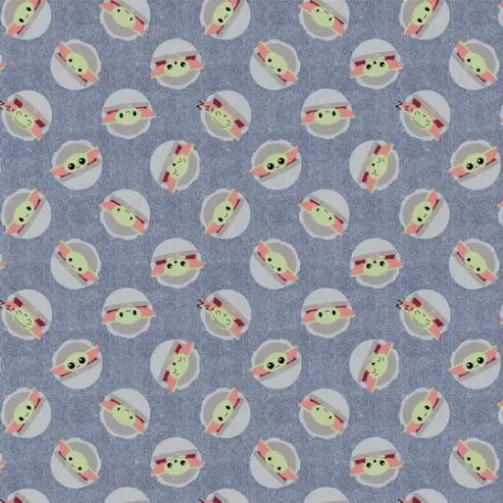 The Mandalorian The Child Toss in Denim Precut Cotton Fabric {1}