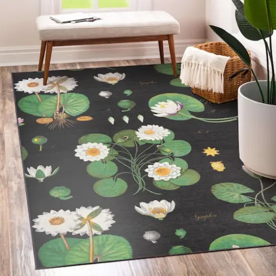 My Magic Carpet Lotus Kettle Multicolor Washable Rug - 5' x 7' {3}