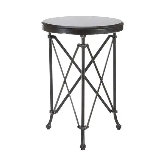 Hello Honey&reg; 28'' Metal Table with Marble Top {1}