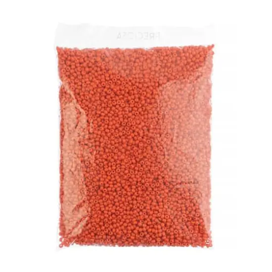 John Bead Terra Intensive 6/0 Czech Glass Seed Beads, 500g Orange Matte {3}