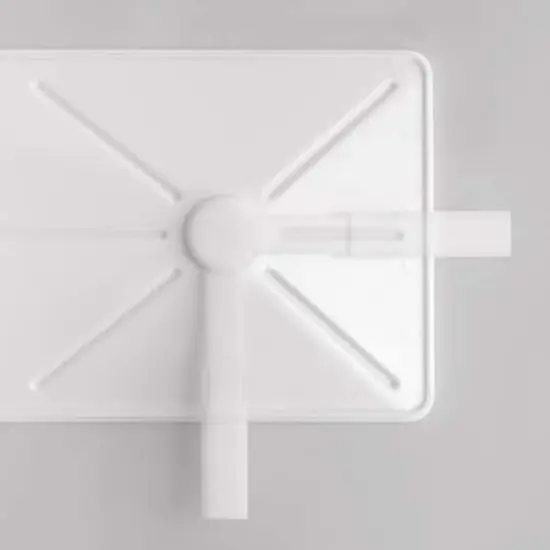 IRIS&reg; 17" Stainless Steel 2-Tier Dish Rack White {5}