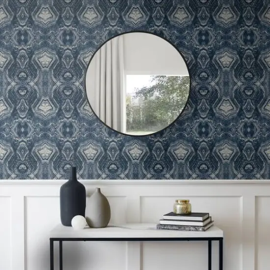 Surface Style Mineral Springs Peel & Stick Wallpaper Indigo {6}