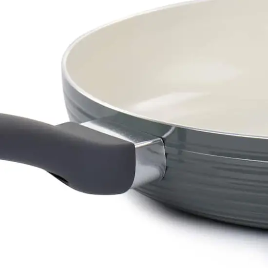 Oster Ridge Valley 12" Gray Aluminum Nonstick Frying Pan {7}