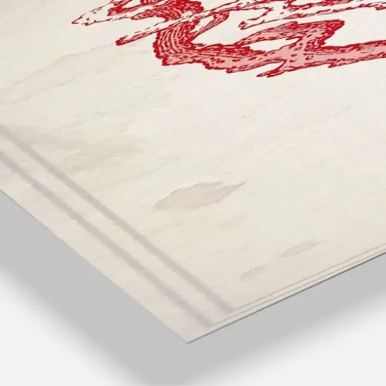 Designart Red Coral Oversized Nautical & Coastal 3 Panel Wall Clock {4}