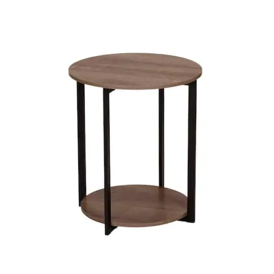 Household Essentials Jamestown 24" Round End Table Ashwood {1}