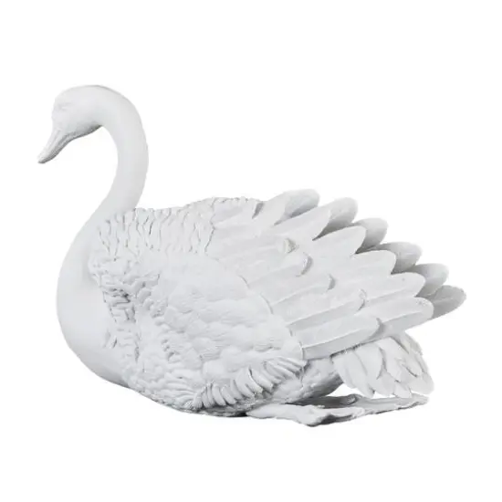 24" White Swan Sculpture {3}