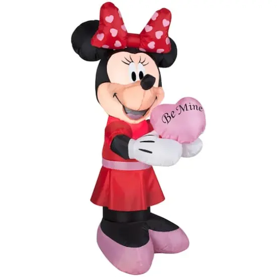 3.5ft. Airblown&reg; Inflatable Valentine's Day Minnie Holding Heart {1}