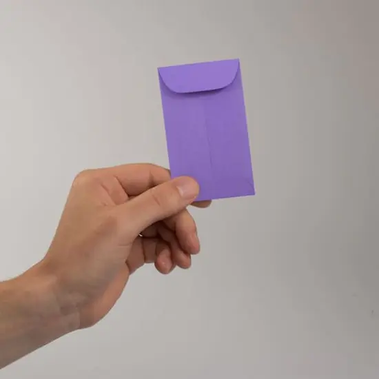 JAM Paper Colored #3 Coin Business Envelopes, 50ct. Violet Purple {5}