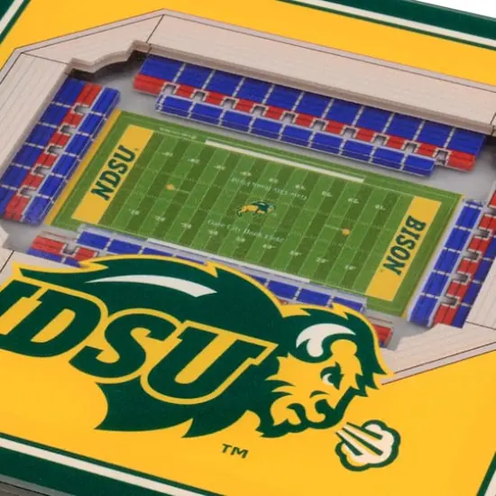 NCAA 3D StadiumView Coasters North Dakota State Bison {5}