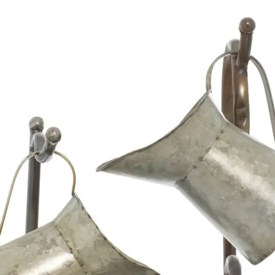 34" Gray Iron Farmhouse Fountain {8}