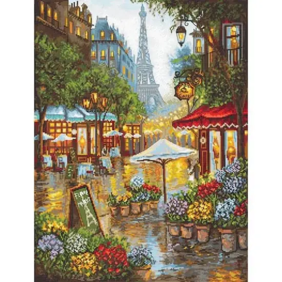 Letistitch Counted Cross Stitch Kit Spring Flowers, Paris {1}