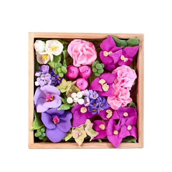OKTO DIY Wood & Craft Inspiration Flowers Clay Kit {11}