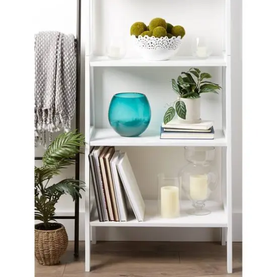 7.5" Large Aqua Fish Bowl Vase {6}