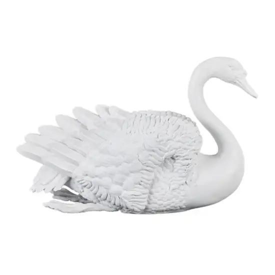 24" White Swan Sculpture {9}