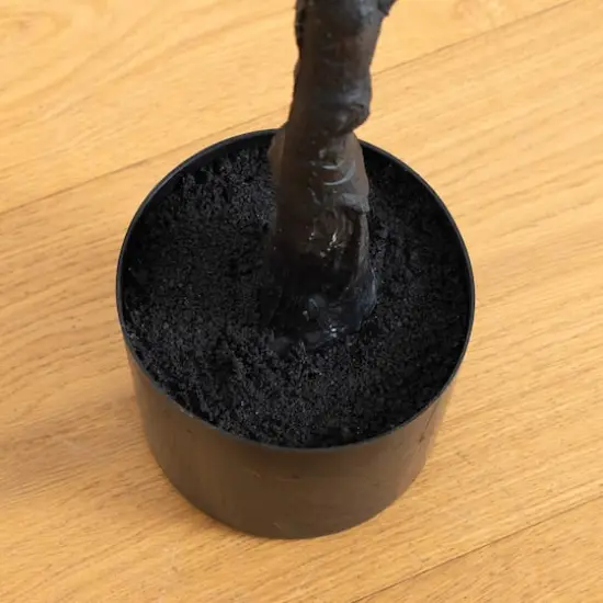 4ft. Artificial Halloween Black Eucalyptus Tree {7}