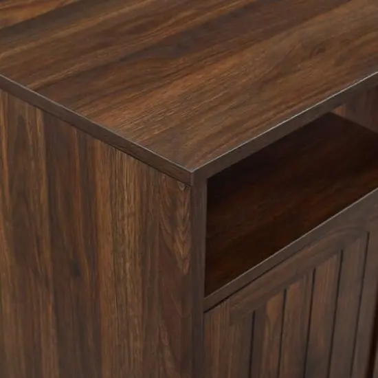 Walker Edison 18" Grooved Door Side Table Dark Walnut {8}