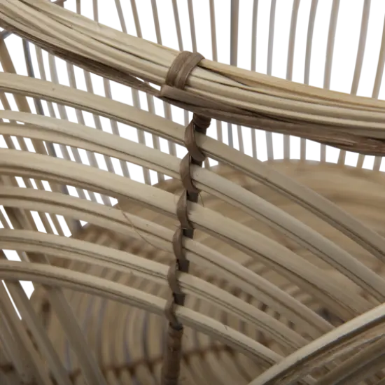 Hello Honey&reg; Natural Handmade Decorative Rattan Basket Set {13}