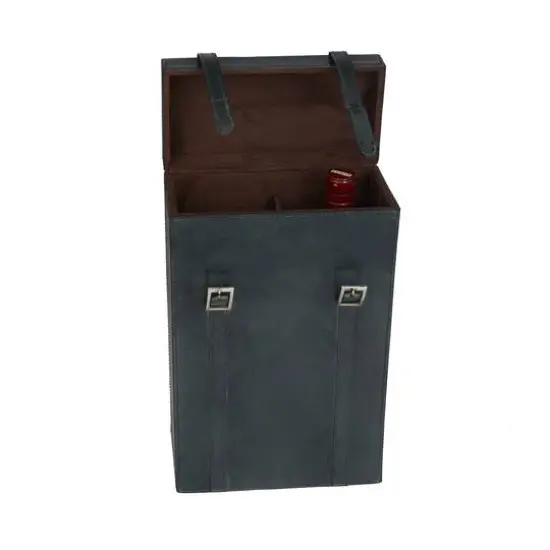 Blue Modern Wine Holder, 9" x 5" x 16" {3}