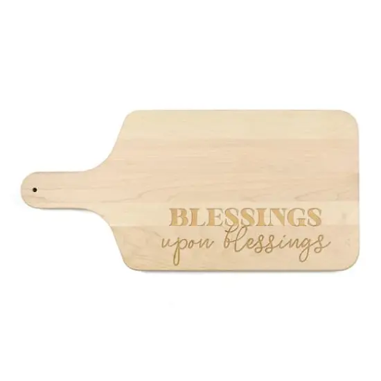 Maple Blessings Paddle Cutting Board {1}