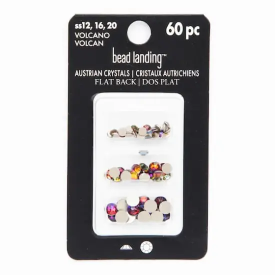 Round Flatback Austrian Crystals Mix by Bead Landing&trade;, 60ct. Volcano {4}