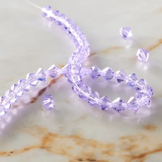 Preciosa Glass Crystal Bicone Beads, 6mm by Bead Landing&trade; Violet {3}