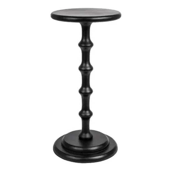 Hello Honey&reg; 25" Pedestal Cocktail Side Table Black {1}