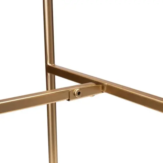 Glitzhome&reg; Black & Gold Modern Glossy Metal Plant Stand, 3ct. {8}