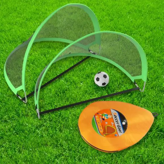 Toy Time Pop Up Soccer Goals Set {9}