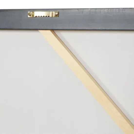 CosmoLiving by Cosmopolitan White Canvas Contemporary Wall Art, 39" x 39" x 1" {6}