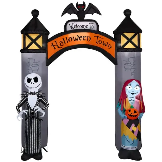 8.5ft. Airblown&reg; Inflatable NBC Welcome to Halloween Town Archway {1}