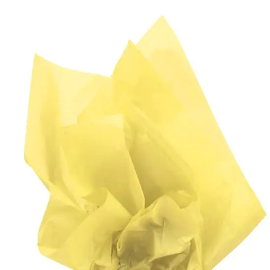 JAM Paper 20" x 26" Tissue Paper, 2 Packs of 10 Sheets Yellow {8}