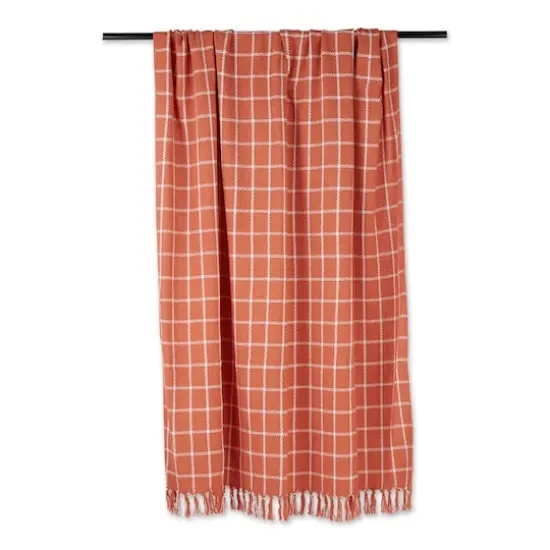 DII&reg; Checked Plaid Throw Spice {4}