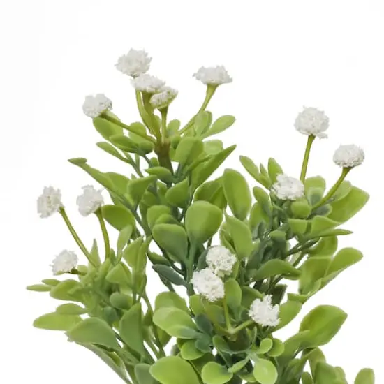 19" Cream Baby's Breath & Boxwood Bush by Ashland&reg; {4}