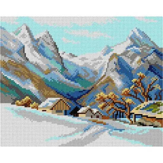 Orchidea Gobelin Edward Theodore Compton - Winter Landscape Halfstitch Canvas {1}