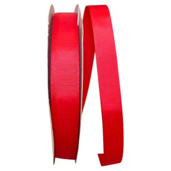 JAM Paper 7/8" Grosgrain Texture Ribbon Red {1}