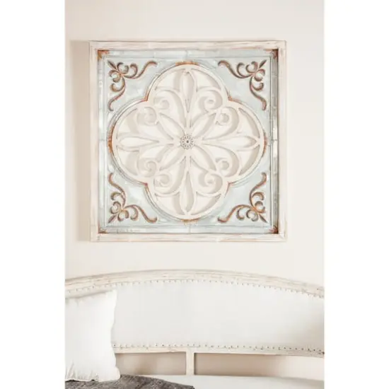 Gray Wood & Metal Farmhouse Wall Decoration {5}