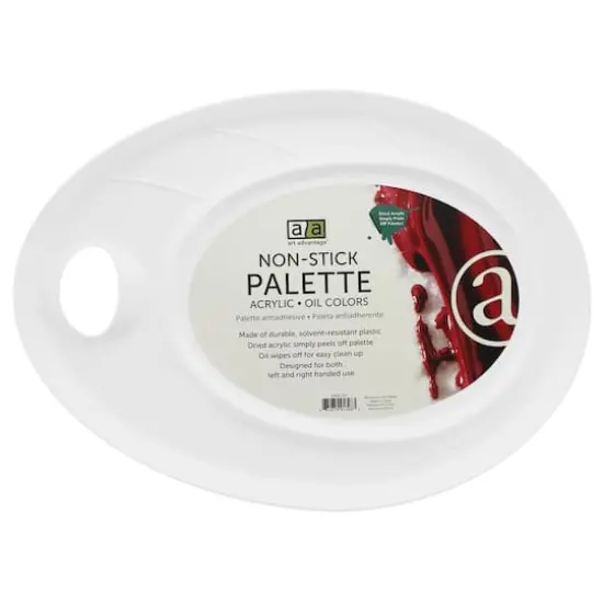 Art Advantage&reg; 17" x 12" Nonstick Plastic Palette {1}