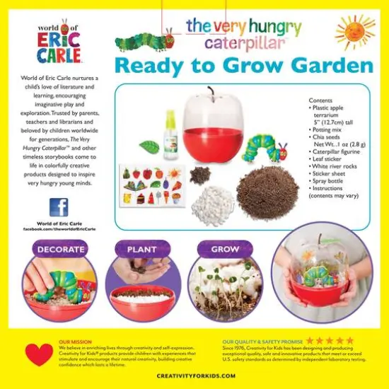 Creativity for Kids&reg; The Very Hungry Caterpillar Ready to Grow Garden {8}