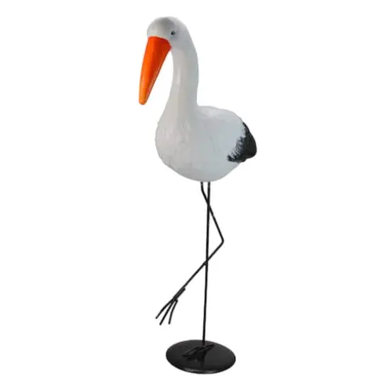 30" Crane Outdoor Statue {1}