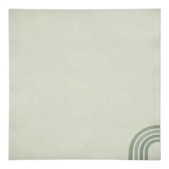 Green Rainbow 10" x 10" Cotton Twill Napkin {1}